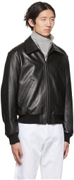 Recto Black 70s Benn Leather Jacket