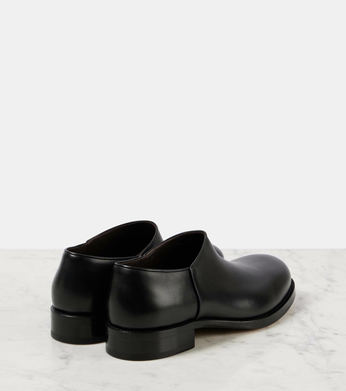 The Row Nobilis leather Derby shoes