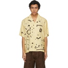 Jacquemus Yellow Summer 21 Print La Chemise Jean Short Sleeve Shirt