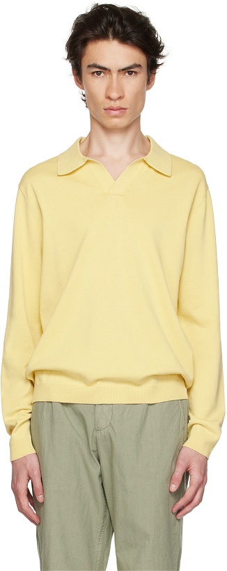 Photo: NORSE PROJECTS Yellow Leif Long Sleeve Polo
