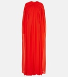 Givenchy Caped embellished silk gown