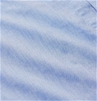 nonnative - Camp-Collar COOLMAX Cotton-Blend Chambray Shirt - Blue