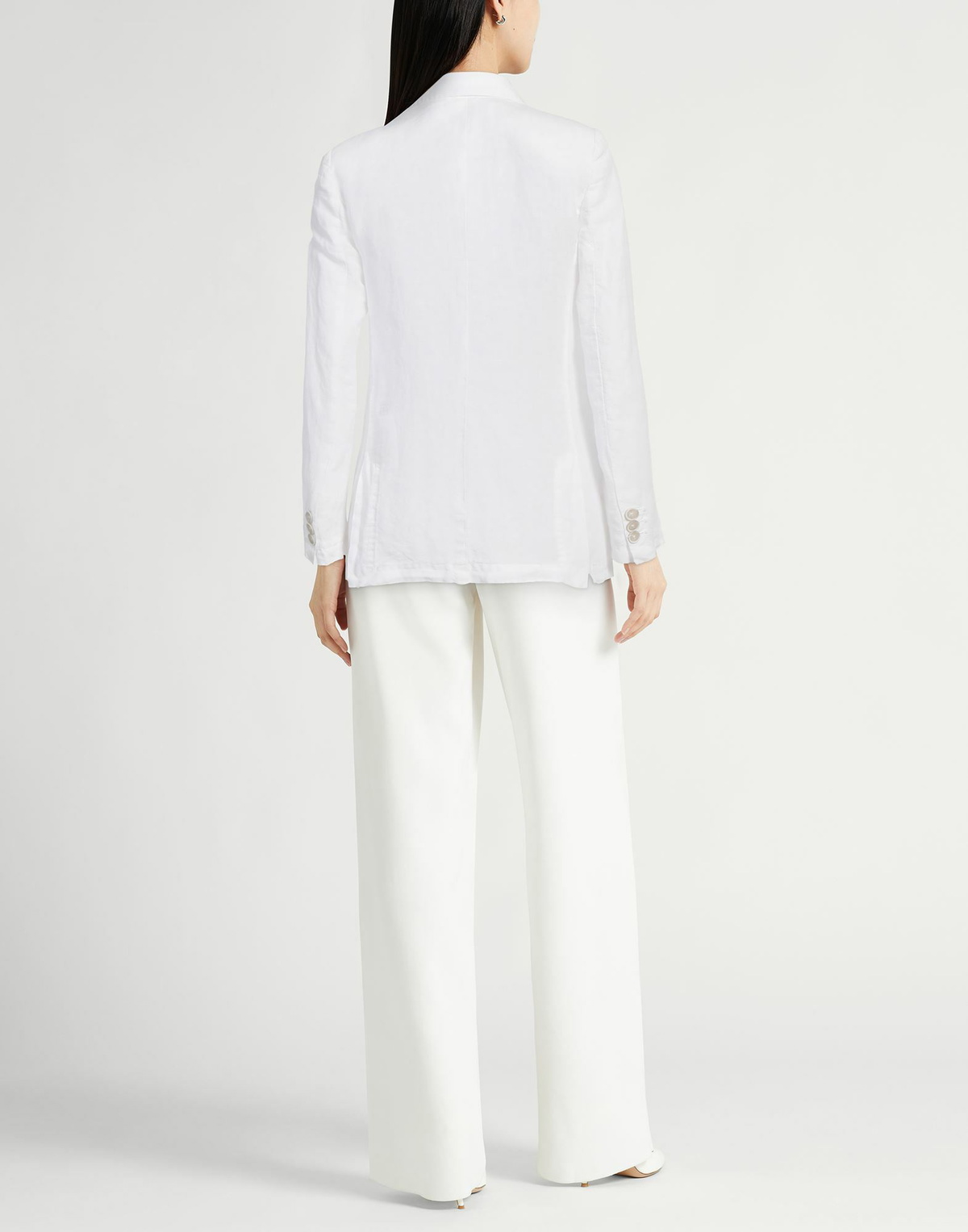 120% Lino Womens Blazer in White