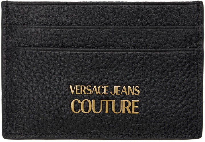 Photo: Versace Jeans Couture Black Logo Card Holder