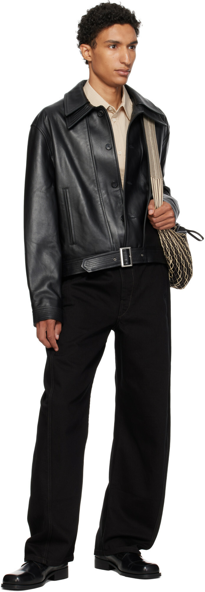 Cawley Black Rafe Leather Jacket
