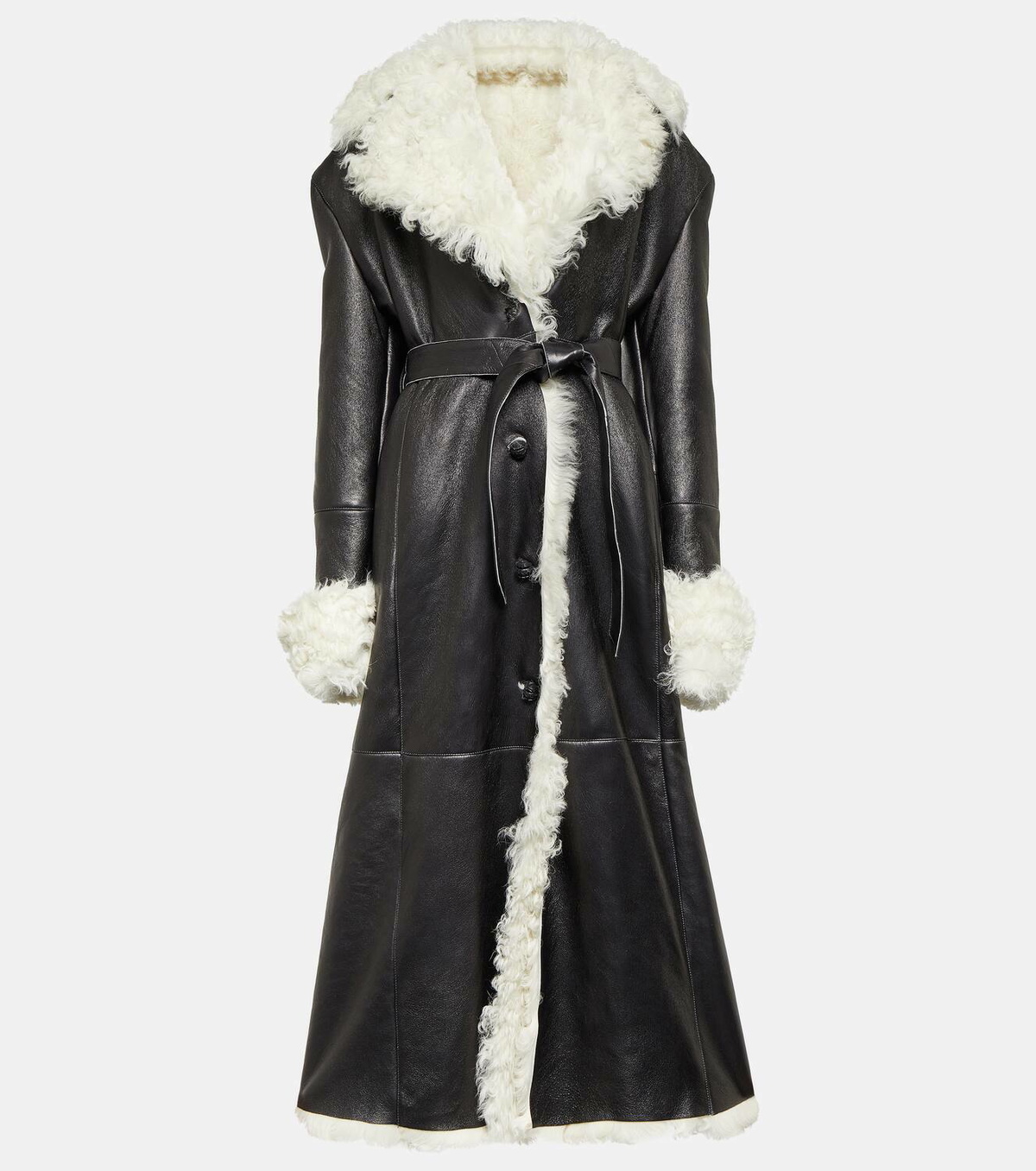 MAGDA BUTRYM 987424CREAM 関税送料込 Magda Butrym single-breasted Denim Coat | Blue | FARFETCH
