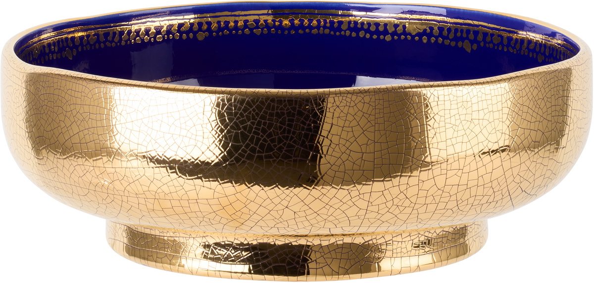 L'OBJET Navy & Gold Ruan Hoffmann Edition Medium Bowl