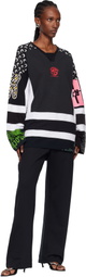Marine Serre Regenerated Graphic Jersey LS Hockey T-shirt