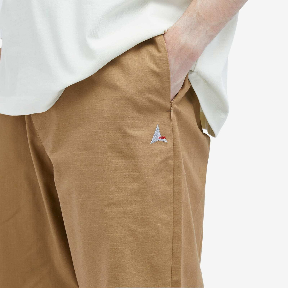 ROA Men's Oversized Chino Trousers in Brown ROA