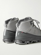 ON - Cloudrock Waterproof Rubber-Trimmed Mesh Boots - Gray