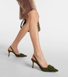 Manolo Blahnik Maysli suede slingback pumps