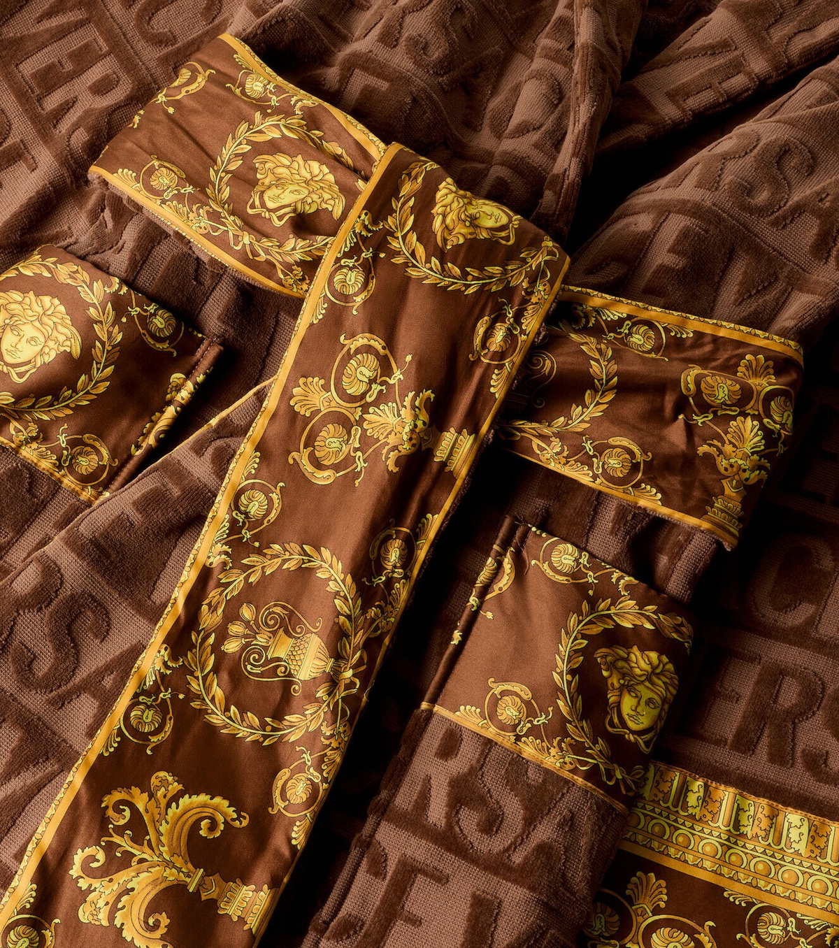 Versace Home I Heart Baroque cotton terry bathrobe
