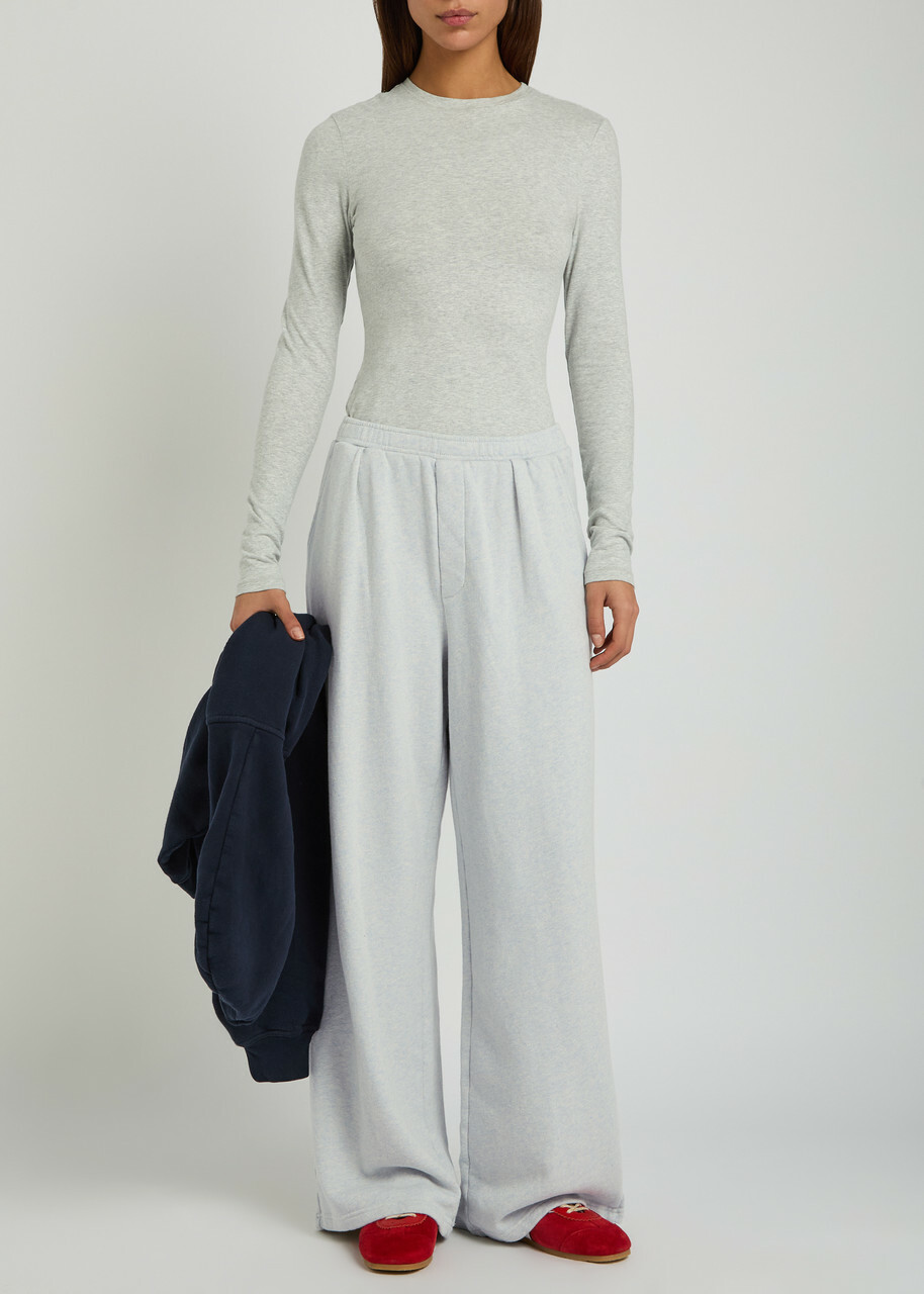 American Vintage Dantown Cotton Sweatpants Light Blue