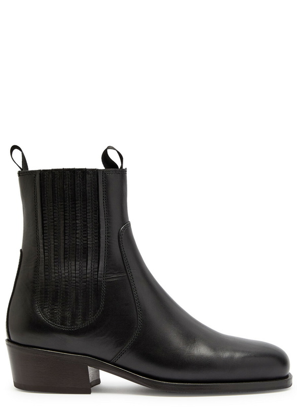 Photo: Lemaire Leather Chelsea Boots Black