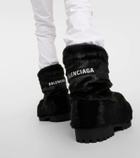 Balenciaga Alaska faux fur snow boots