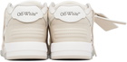 Off-White White & Beige Out Of Office Sneakers