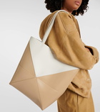 Loewe Puzzle Fold leather tote bag
