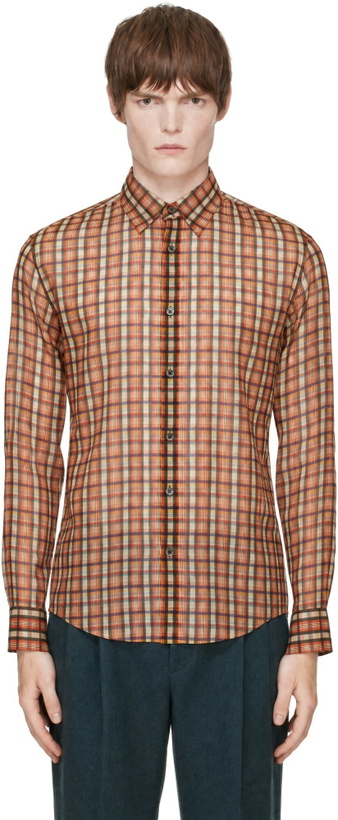 Photo: Dries Van Noten Orange Classic Cotton Shirt