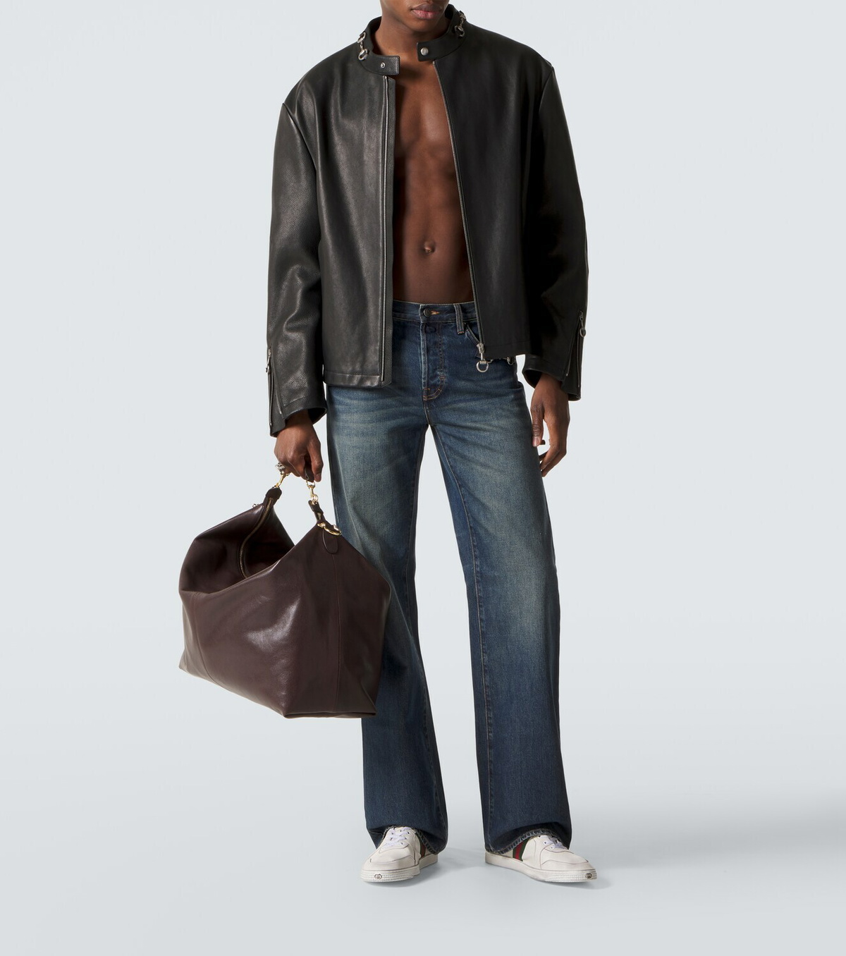 Gucci Brera Large leather tote bag