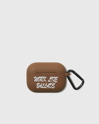 Carhartt Wip Work Varsity Air Pods Case Brown - Mens - Cool Stuff