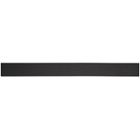 Moncler Black Matte Logo Belt