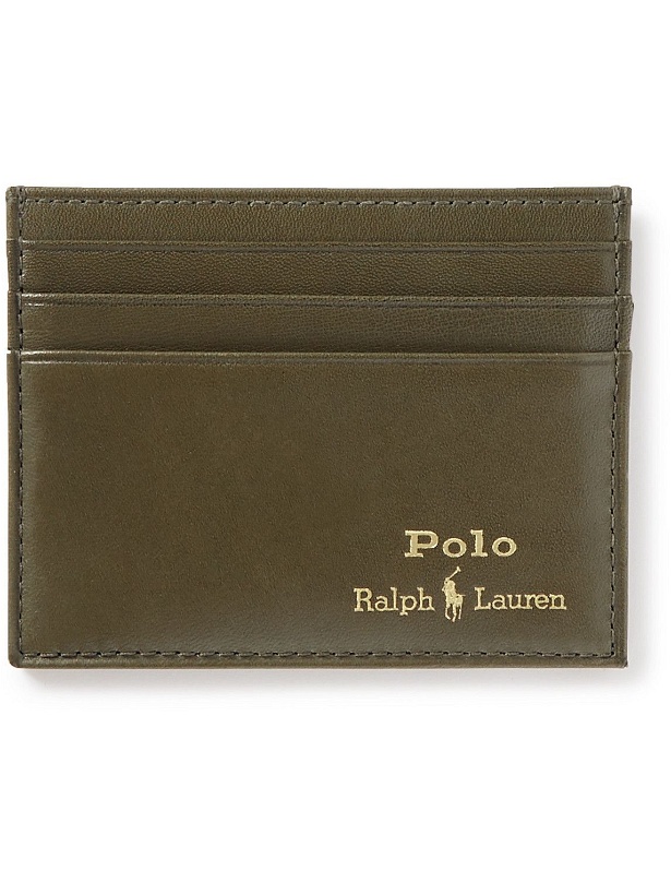 Photo: Polo Ralph Lauren - Logo-Print Leather Cardholder