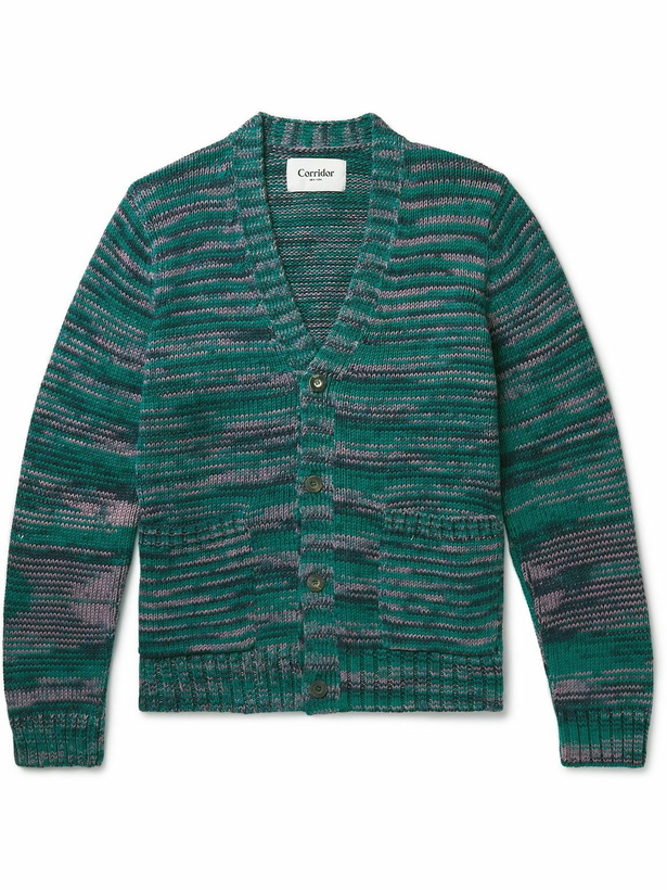 Photo: Corridor - Space-Dyed Cotton Cardigan - Green