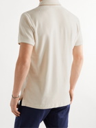 ORLEBAR BROWN - Clive Contrast-Tipped Cotton and Linen-Blend Terry Polo Shirt - Neutrals