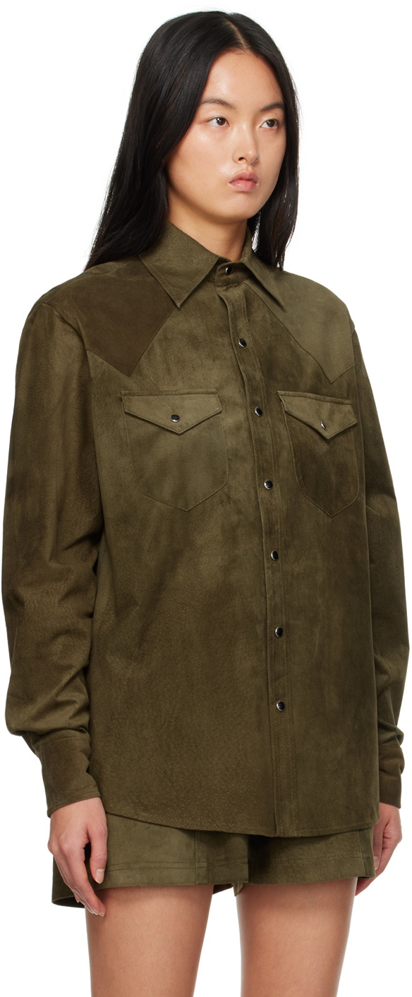 Carter Young Green Western Shirt