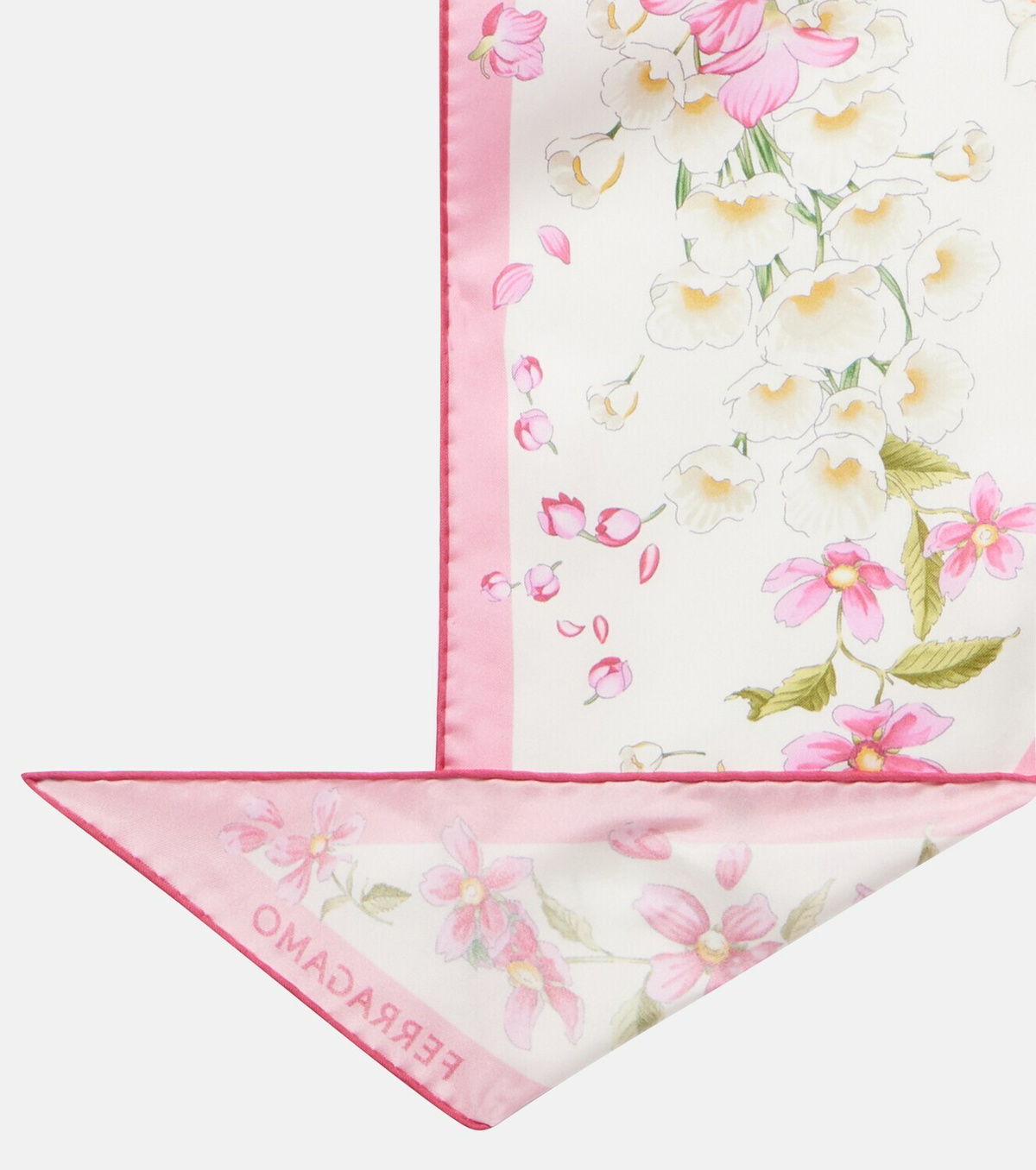Ferragamo Floral silk scarf