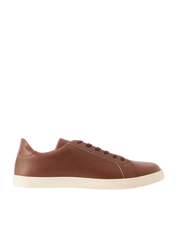 Photo: George Cleverley - Jack III Full-Grain Leather Sneakers - Brown