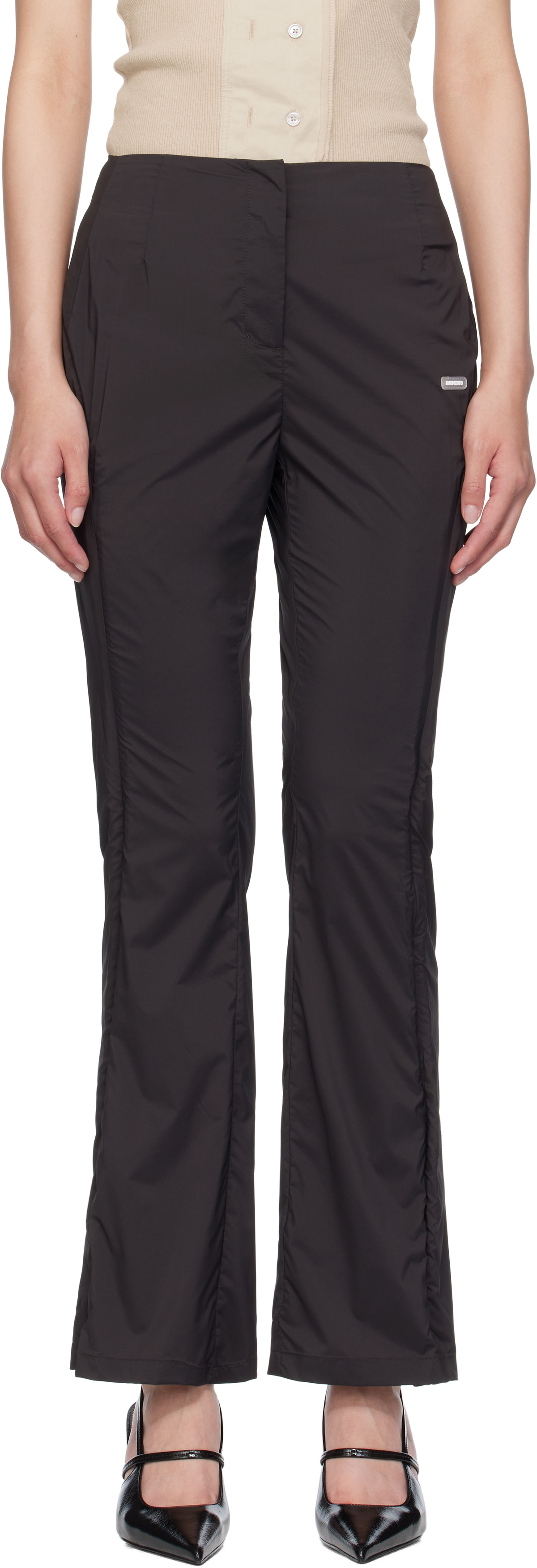AMOMENTO Gray Side Vent Trousers