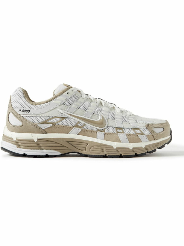 Photo: Nike - P-6000 Suede, Leather and Mesh Sneakers - White