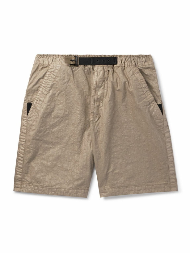 Photo: Stone Island - Panama-TC Straight-Leg Belted Garment-Dyed Nylon Bermuda Shorts - Neutrals