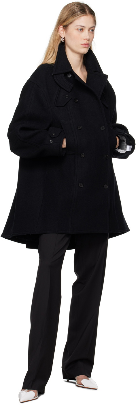 Rokh Navy Oversized Peacoat