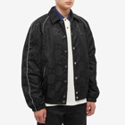 Gucci Men's GG JaQuard Varsity Jacket in Black