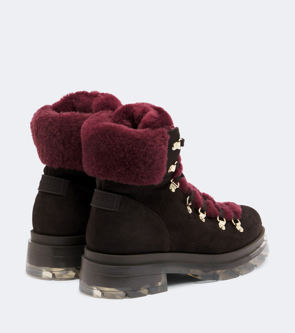 Bogner Swansea shearling-trimmed suede snow boots