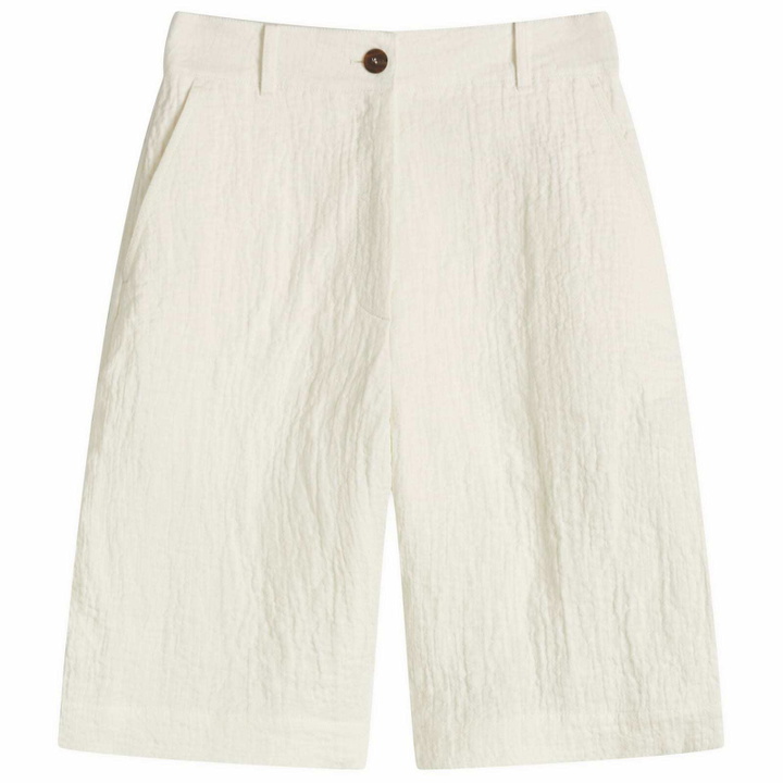 Photo: Studio Nicholson Women's Wide Leg Shorts in Parchment