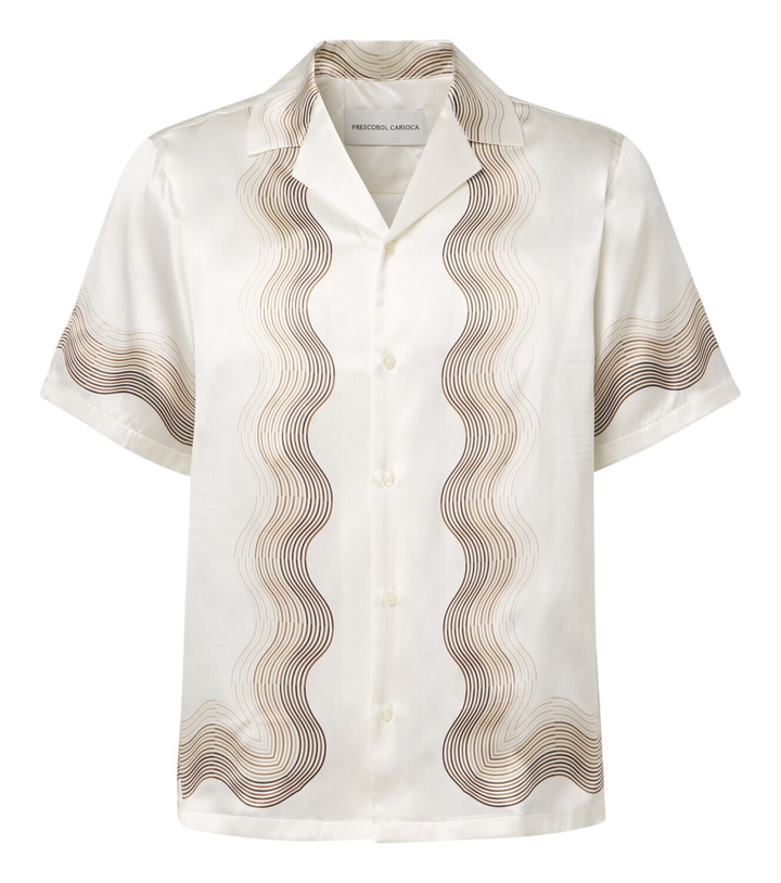 Photo: Frescobol Carioca Printed silk bowling shirt