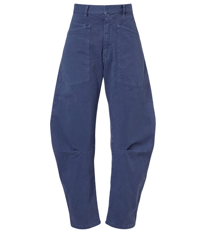 Photo: Nili Lotan Shon cotton barrel-leg pants