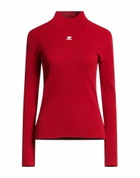 Courrèges Womens Turtleneck in Red