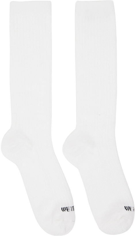 Photo: We11done White Jacquard Socks