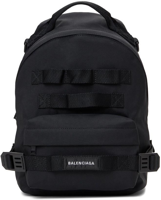 Photo: Balenciaga Black Small Multicarry Army Backpack