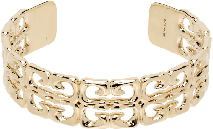 Photo: Givenchy Gold 4G Liquid Open Cuff Bracelet