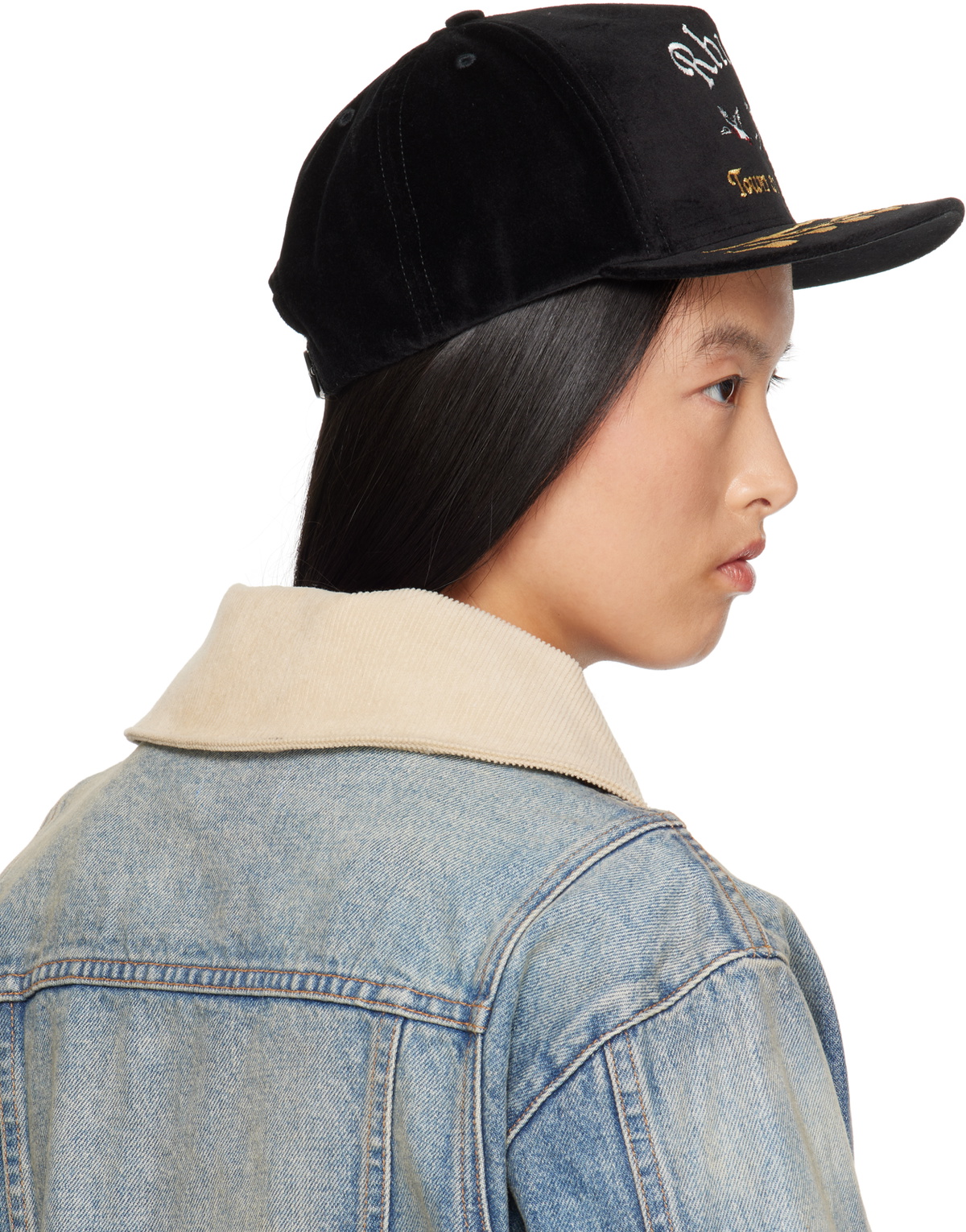 Rhude Black Wine Country Souvenir Cap