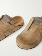 Balenciaga - Dumbo Suede Mules - Neutrals