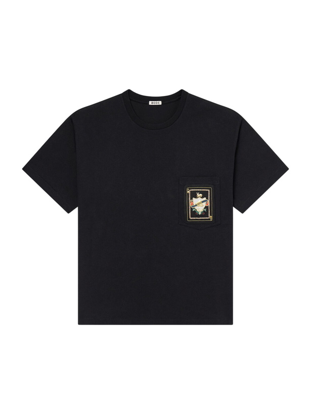 Photo: BODE - Logo-Appliquéd Cotton-Jersey T-Shirt - Black