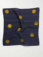 PAUL SMITH - Printed Wool and Silk-Blend Pocket Square