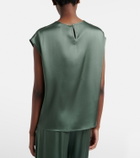 Asceno Dasha silk twill top