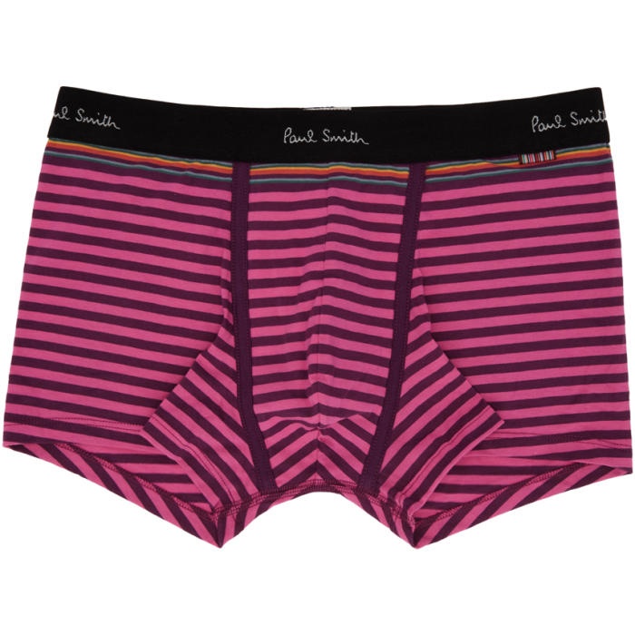 Photo: Paul Smith Purple and Pink Striped Boxer Shorts 